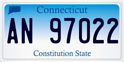 CT license plate AN97022