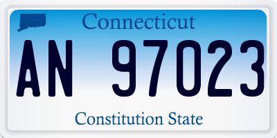 CT license plate AN97023