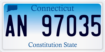 CT license plate AN97035