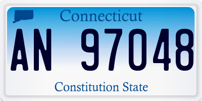CT license plate AN97048