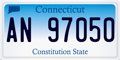 CT license plate AN97050