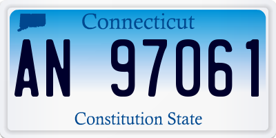 CT license plate AN97061
