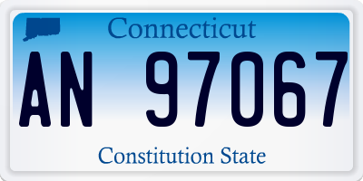 CT license plate AN97067