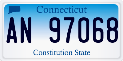 CT license plate AN97068