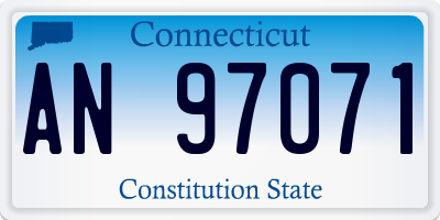 CT license plate AN97071