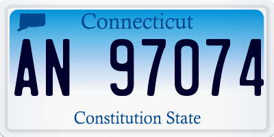 CT license plate AN97074