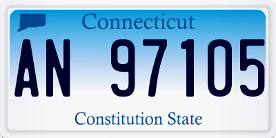 CT license plate AN97105