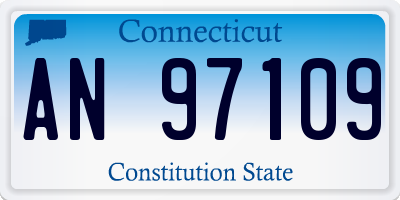 CT license plate AN97109