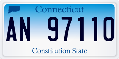 CT license plate AN97110