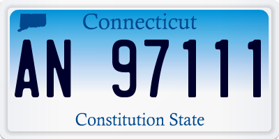 CT license plate AN97111