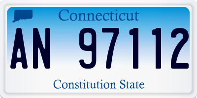 CT license plate AN97112