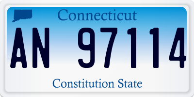 CT license plate AN97114