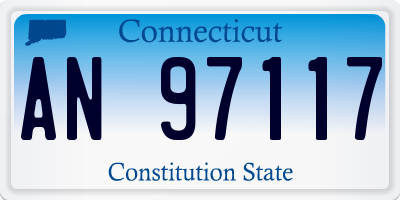 CT license plate AN97117
