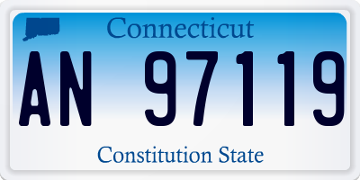 CT license plate AN97119