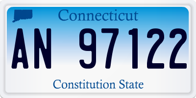 CT license plate AN97122