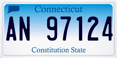 CT license plate AN97124