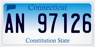 CT license plate AN97126