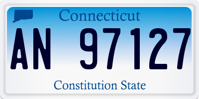 CT license plate AN97127