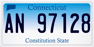 CT license plate AN97128