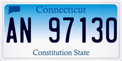 CT license plate AN97130