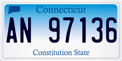 CT license plate AN97136