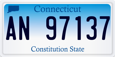 CT license plate AN97137