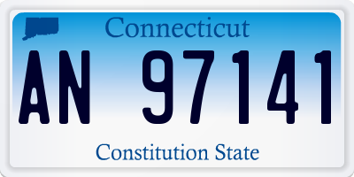 CT license plate AN97141