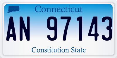 CT license plate AN97143