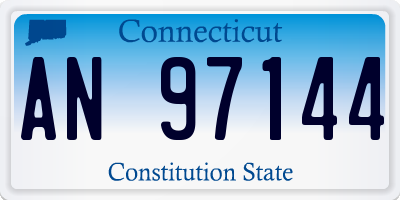 CT license plate AN97144