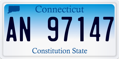 CT license plate AN97147