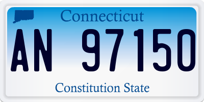 CT license plate AN97150