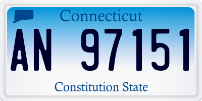 CT license plate AN97151