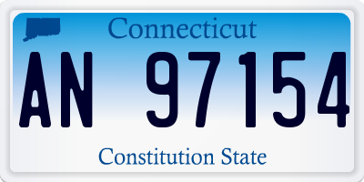 CT license plate AN97154