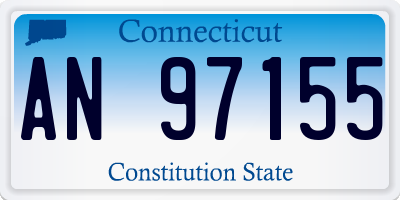 CT license plate AN97155