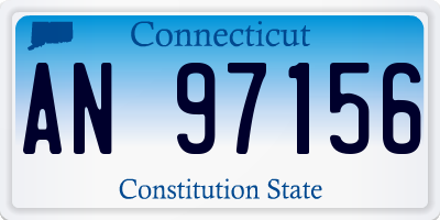 CT license plate AN97156