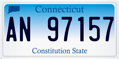 CT license plate AN97157