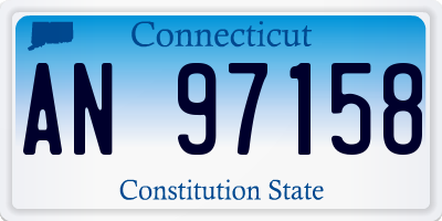 CT license plate AN97158