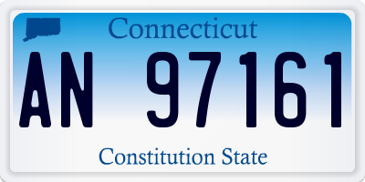 CT license plate AN97161