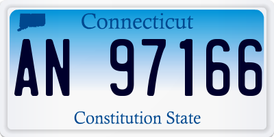 CT license plate AN97166