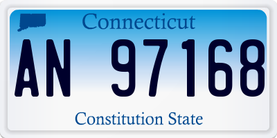 CT license plate AN97168