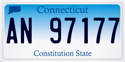 CT license plate AN97177