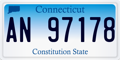 CT license plate AN97178