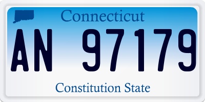 CT license plate AN97179