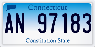 CT license plate AN97183