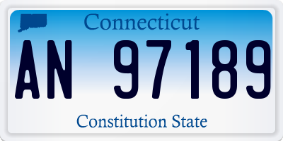 CT license plate AN97189