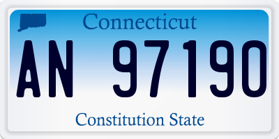 CT license plate AN97190