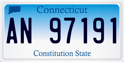 CT license plate AN97191