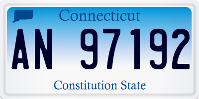 CT license plate AN97192