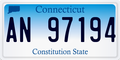 CT license plate AN97194