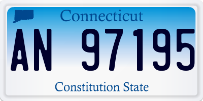 CT license plate AN97195